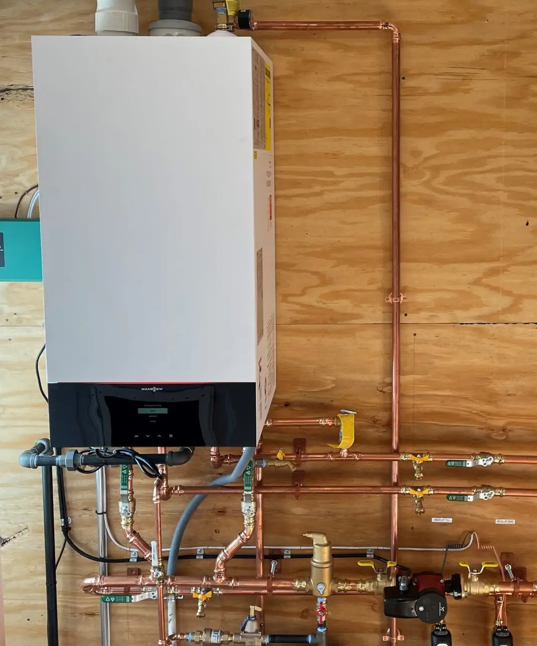 Viessmann Gas Boiler installation in residential home by Elite Heating and cooling NH